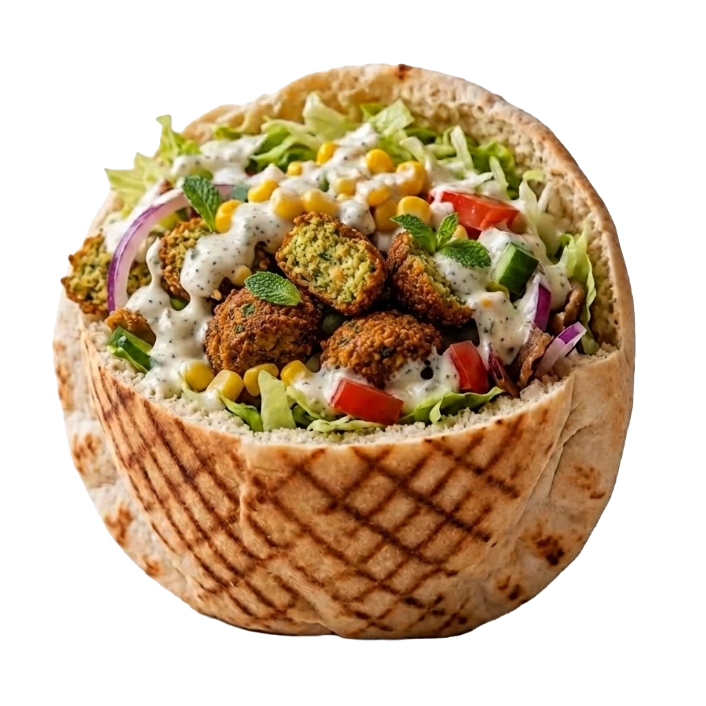 Falafel i pita Vegetar